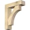 Ekena Millwork Westlake Block Rough Sawn Bracket w/ Offset Brace, Douglas Fir, 6"W x 22"D x 26"H BKT0604X22X26WTL05RDF - alternate 1